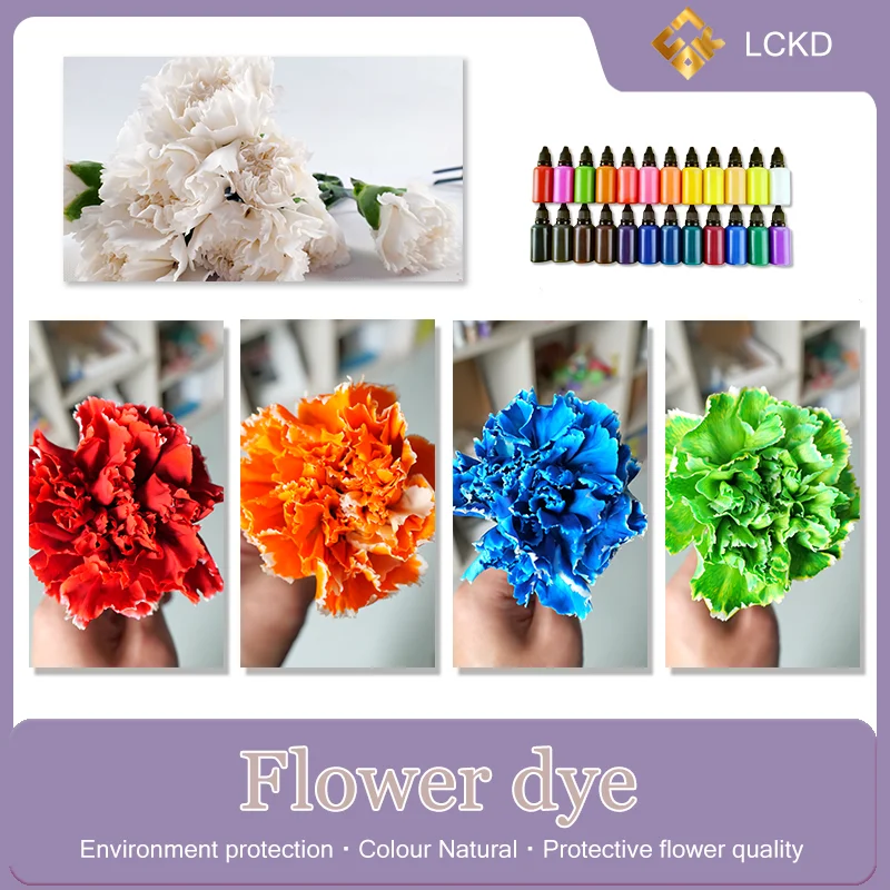 Manufacturer supply Dye the flowers a variety of colors Safe and odorless Flower colorant