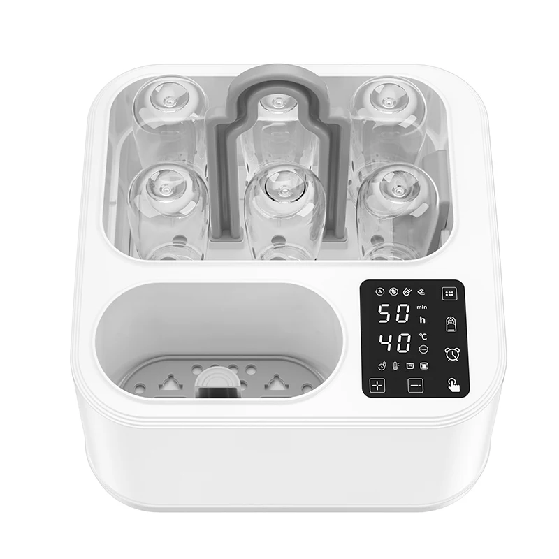 Multi-functional Feeding Bottle Sterilizer Food Steam Heating Electric Baby Bottle Warmer Breast Milk Heater BPA Free 6 Bottles