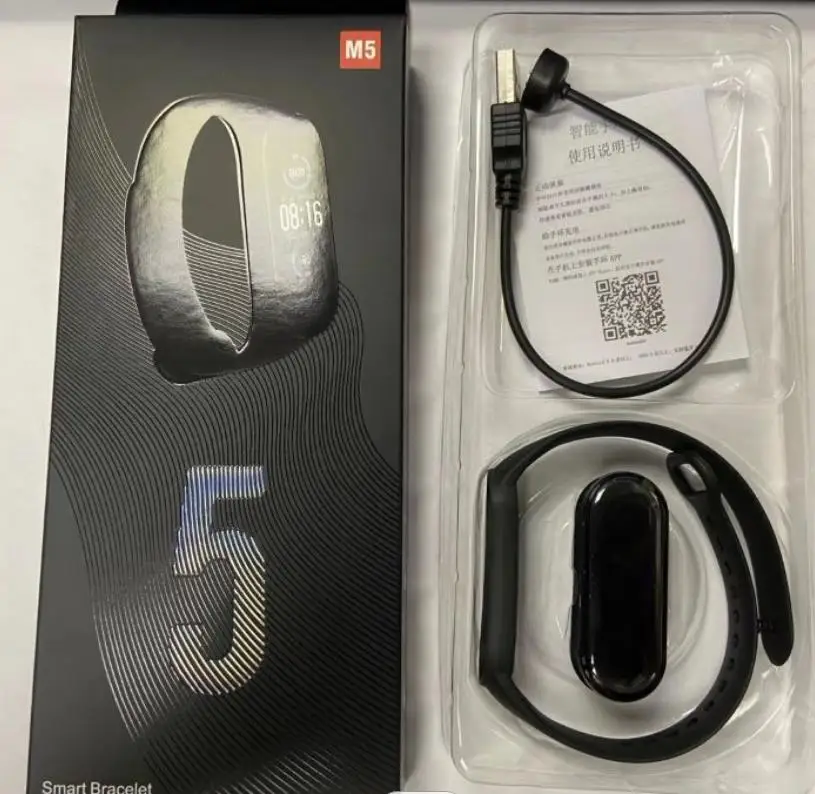 New Product M5 Smart Watch Fitness Tracker Band MI 5 Heart Rate Smart Bracelet Smartwatch M5