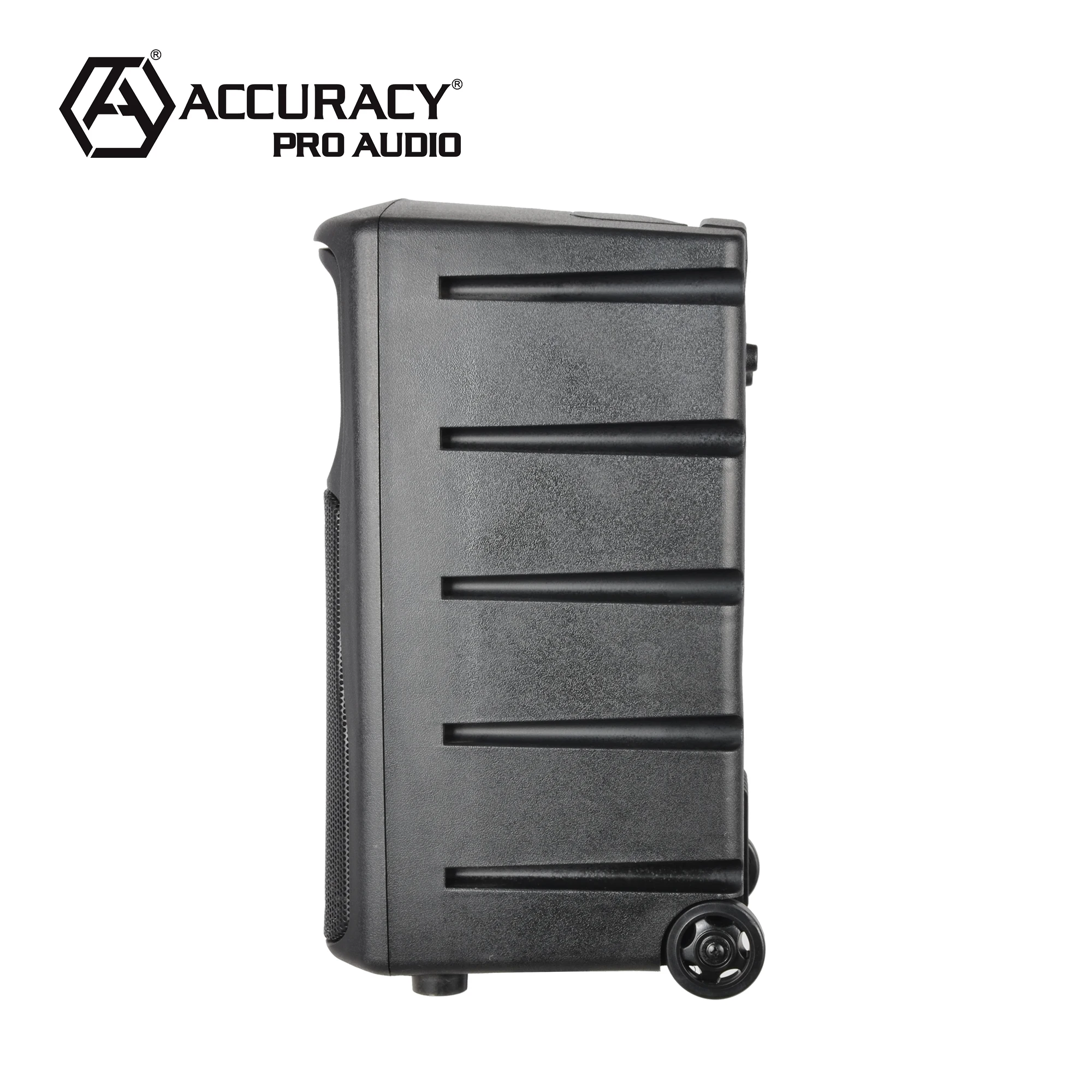 Accuracystands   10 Inch Plastic Subwoofer Battery Powered Pa System DSP Wireless Portable Active Speaker