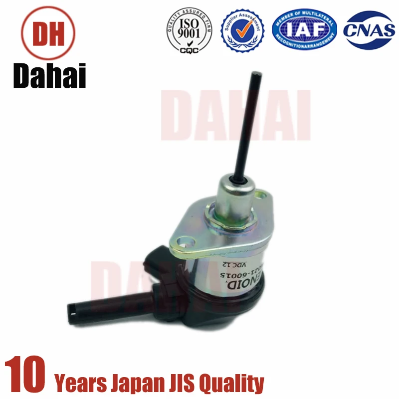 Dahai Japan Brand 12V Diesel Engine Fuel Stop Solenoid 1A021-60010 for Kubota Tractor D1503 D1703 V2003 V2203 V2403