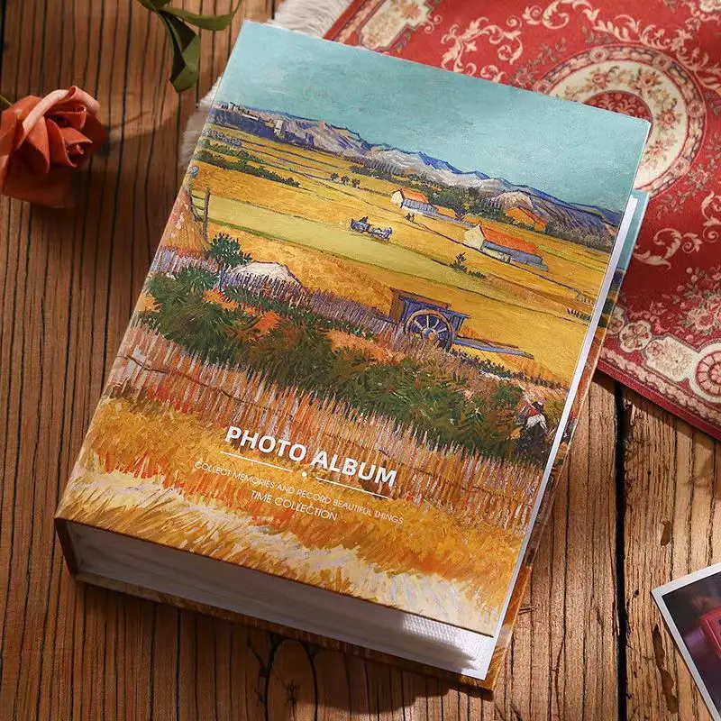 Hot sale 200-sheet insert oil painting photo album large capacity family couples souvenir photo album