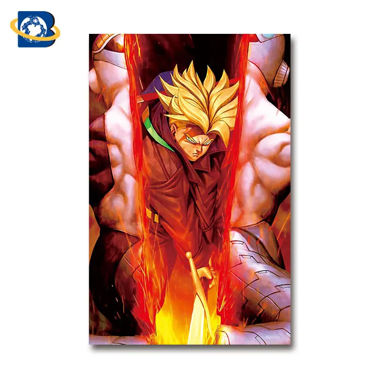 
3d &flip Japanese anime lenticular poster with cool designs 