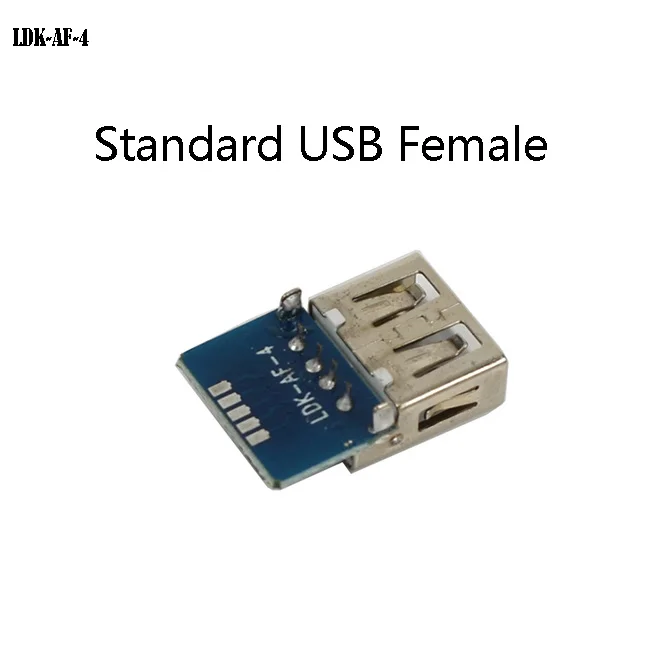 SMT USB AF Type Connector 2.0 customizable Usb Female Socket for 5Pin Fpc Cable