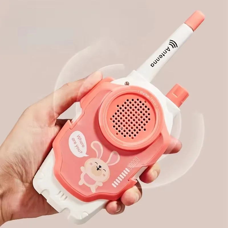 Cartoon kids toys play house conversation walkie talkie for kids play house toys wireless handheld interphone intercom