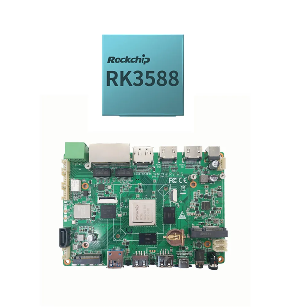 RK3588 плата Rockchip RK3588 8K AI материнская плата NPU 6 верхних Mali-G610 Поддержка Android Linux AIoT