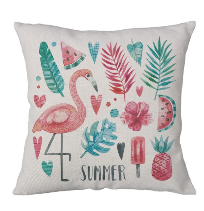 High quality Blank sublimation square shape linen pillow cover 40*40cm Diy printing pillow case