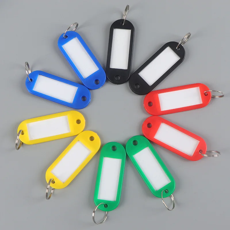 mix color clear plastic key storage management card PVC key tags ID label name tags key holder
