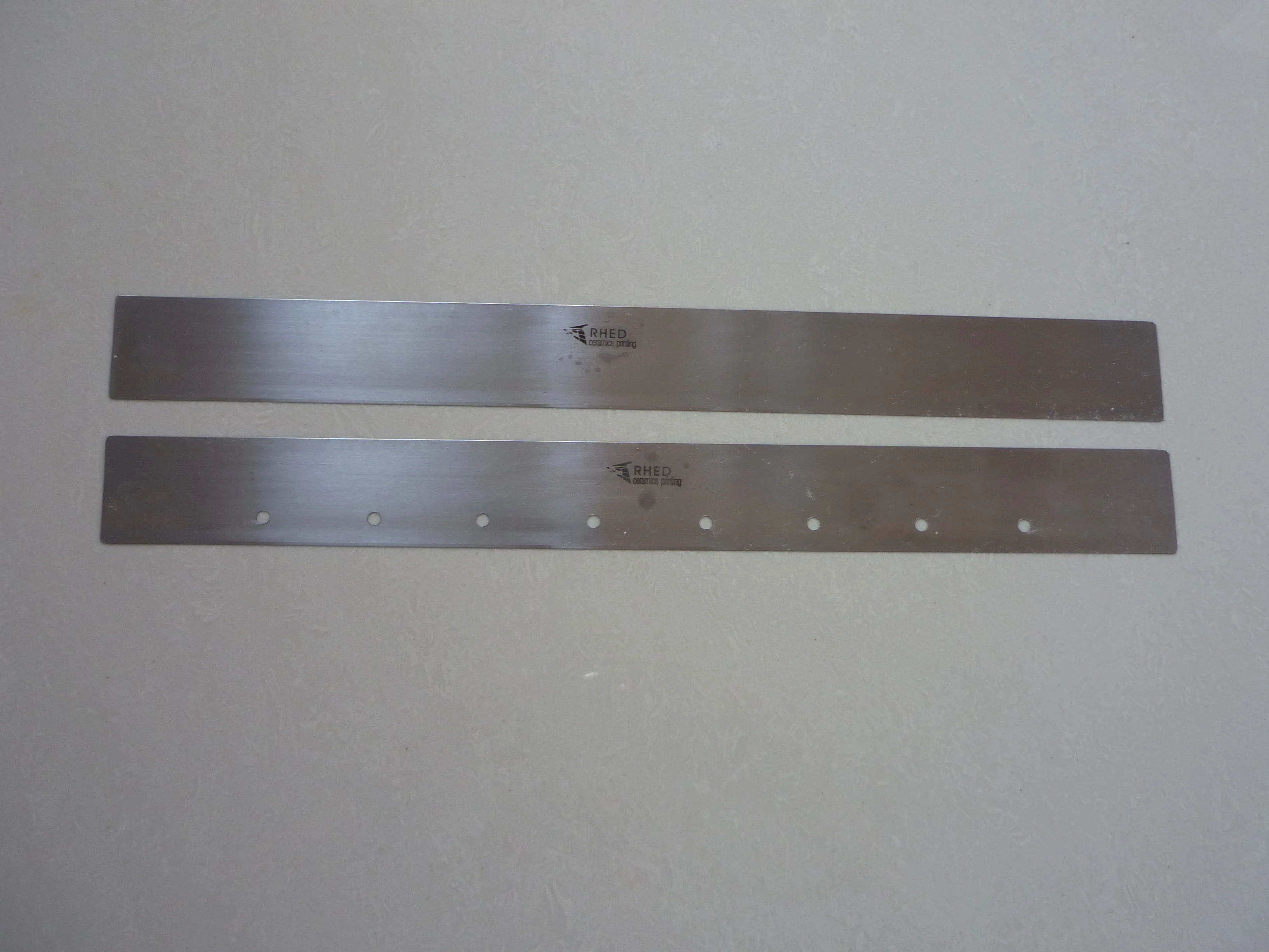 Customizable length and Holes  RHED Stainless Steel Doctor Blade  For roller printing