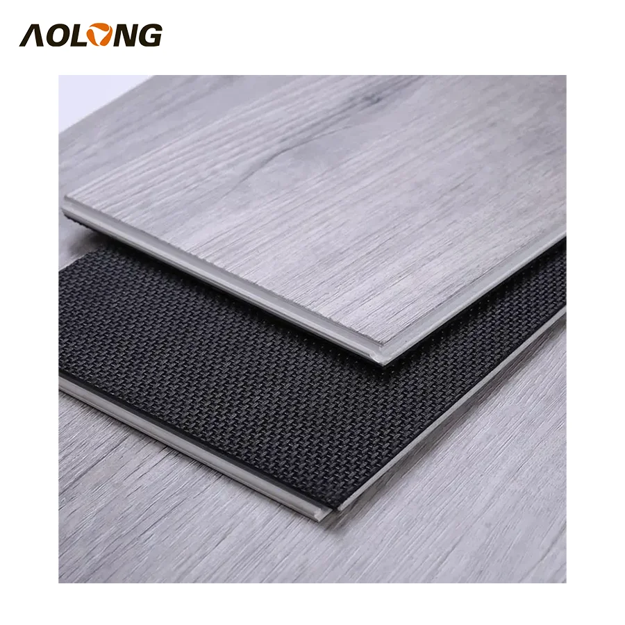 AOLONG 4mm 5mm 6mm Click Lock Rigid Spc Flooring Waterproof Plastic Tiles Vinyl Plank Spc Flooring