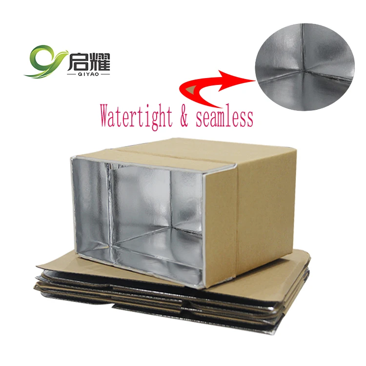 Customized Aluminum Insulated Cooler Thermal Cardboard Food Delivery food insulation carton with Foil Liner