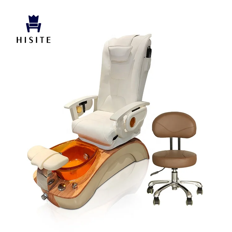 Hisite Nail Salon Furniture Foot Spa Shiatsu Chair for Pedicure