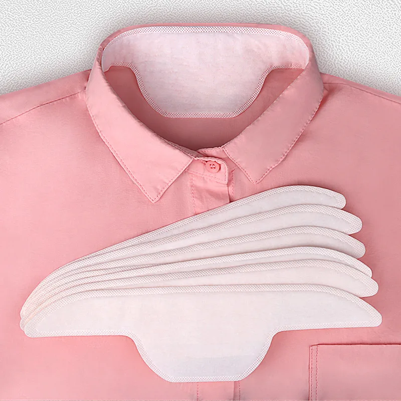 Disposable Neck Collar Sweat Pads, Collar Shirt Protector, Absorbent Collar Liners Pads