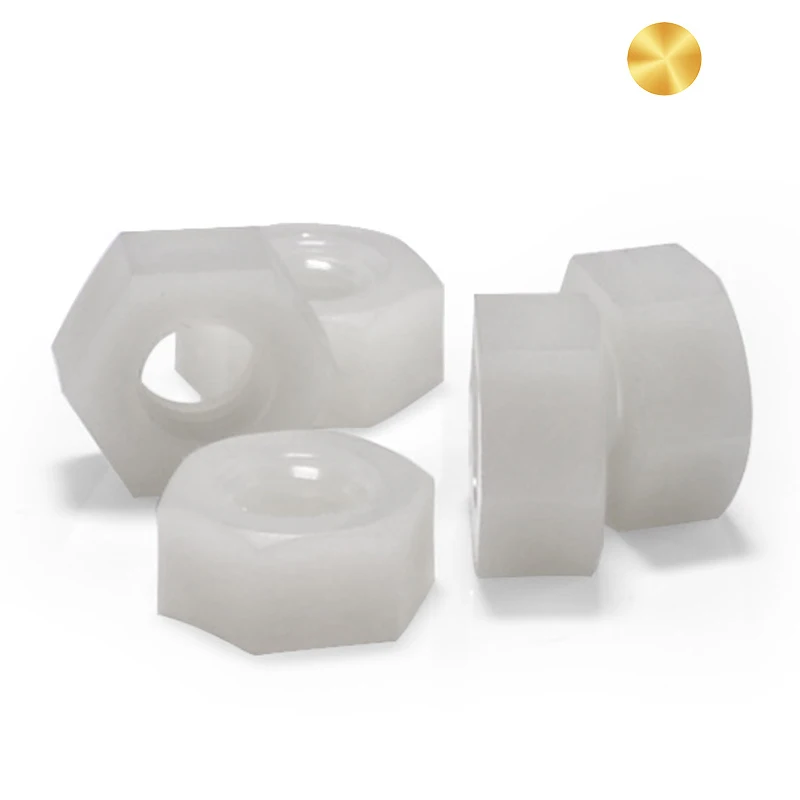 M2 M3 M4 M5 M6 M8 Black white nylon Hex Nuts PA 66 Standard Fastener DIN 934 for Bolt Screws