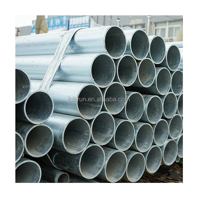 Hot Selling 6m ERW round Galvanized Steel Tube Hot DIP Z275 Zinc Coating ASTM S275jr Z120 Z275 25mm Gi Pipe