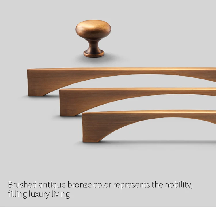 Aimino RTS Custom long furniture handle Kitchen Cabinets Wardrobe Cabinet Solid Drawer Handle Pulls Handle