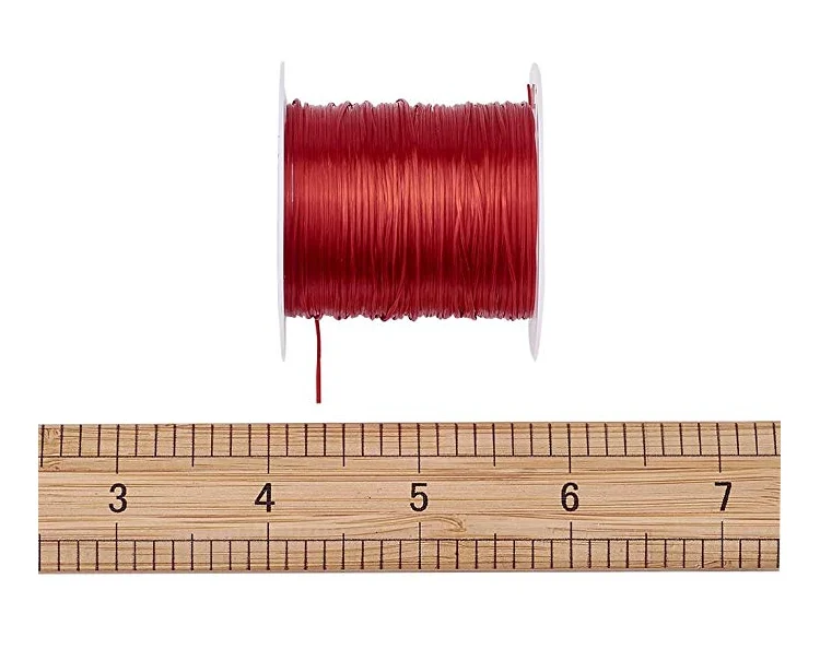 Wide Range Of Uses Mixed Color Wire Elastic Rubber Cord For Flat Jewelry Cord