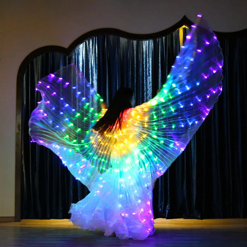 300 Leds Light UP Belly Dance Isis Wing For Ladies ,BellyQueen