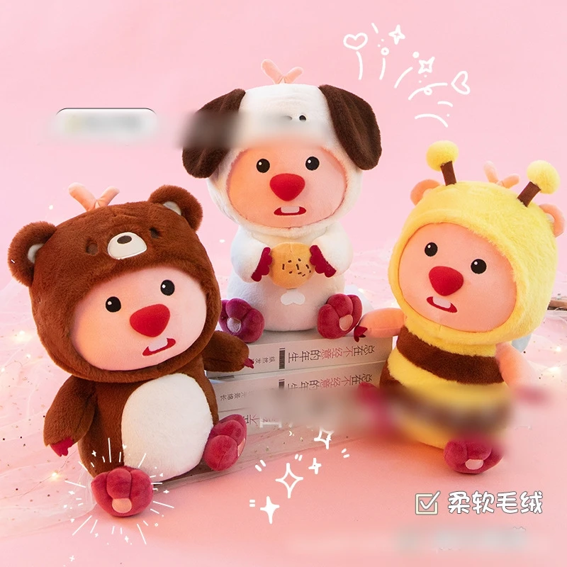 Ruunjoy Factory Wholesale Explosive Cross-dressing Beaver Plush Doll Cute Snapper Yaki Panda Bee Loopy Stuffed Beaver Plush Toys