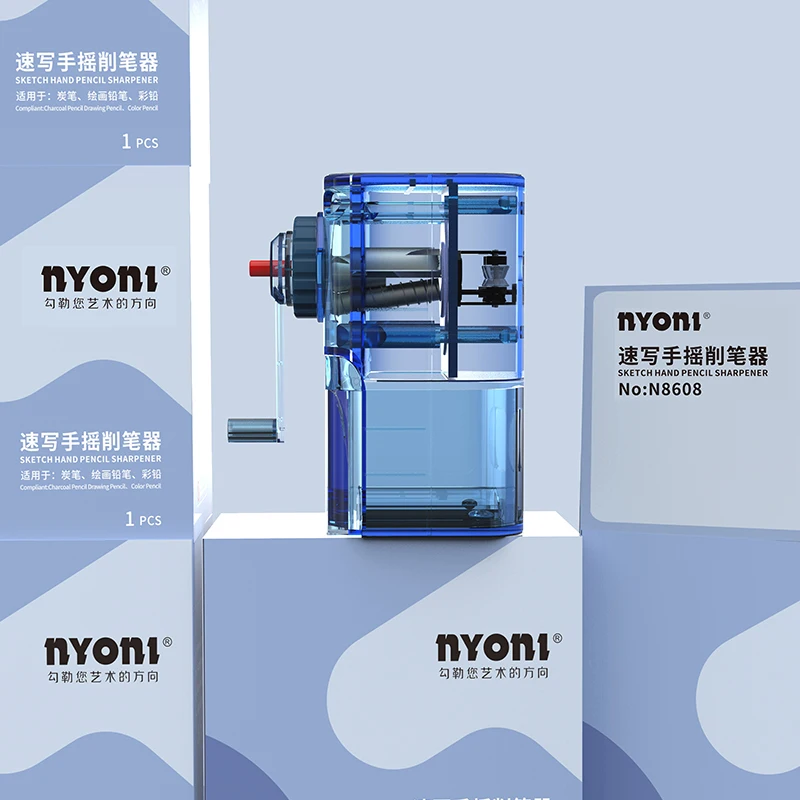 NYONI-N8608 Professional Pencil Sharpener Helix Automatic Sharpener For Art
