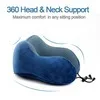 Customizing Foldable U Shape Twist Pillow Neck Support Airplane Inflatable Traveling Sleeping Neck Pillow Memory Foam Pillow 60