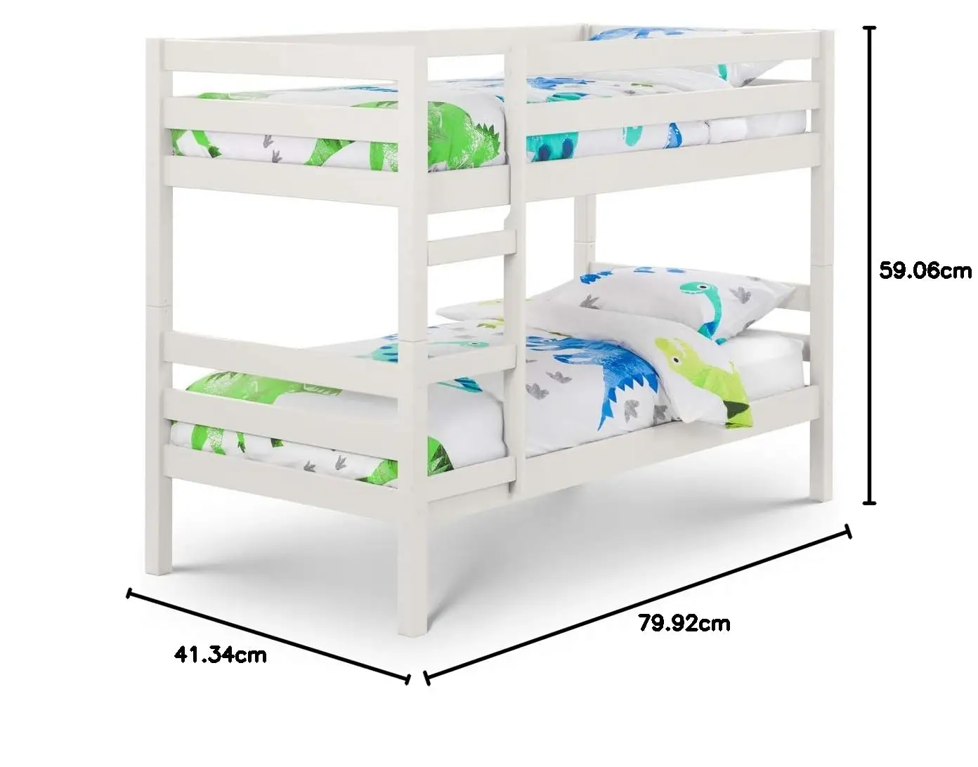Wholesale Direct Sales Kids Bedroom Furniture Set For Girls baby crib bed Bowen Camden Bunk Bed, Dove grey, Single