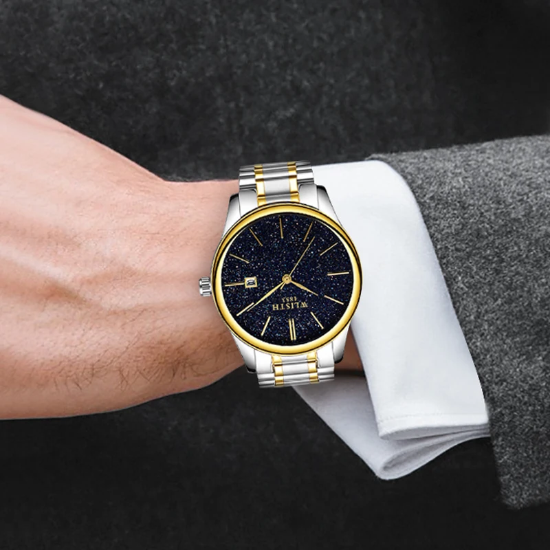 WILSTH Low price 3ATM water resistant stainless steel back minimalist watch Factory customized