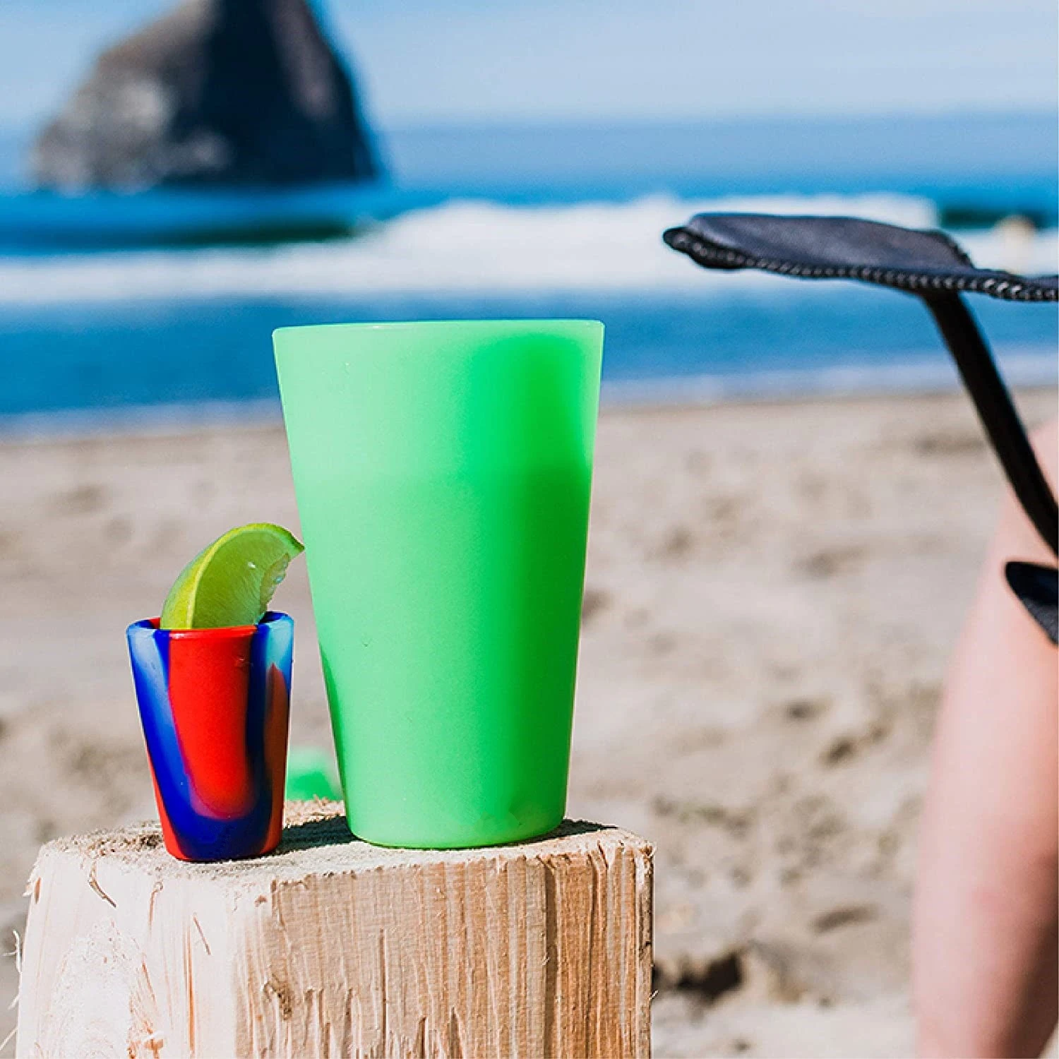 FREE SAMPLE Silicone Pint Glass Unbreakable Reusable Durable Guaranteed for Life Shatterproof Ounce Silicone Cups