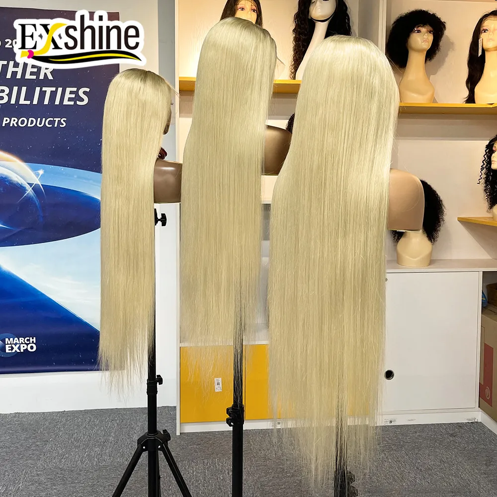 Оптовая продажа, парик из 100% натуральных блонд HD 613 человеческих волос, парик на полной сетке, 13x4 13x6 HD 613, парик из человеческих волос на сетке для черных женщин