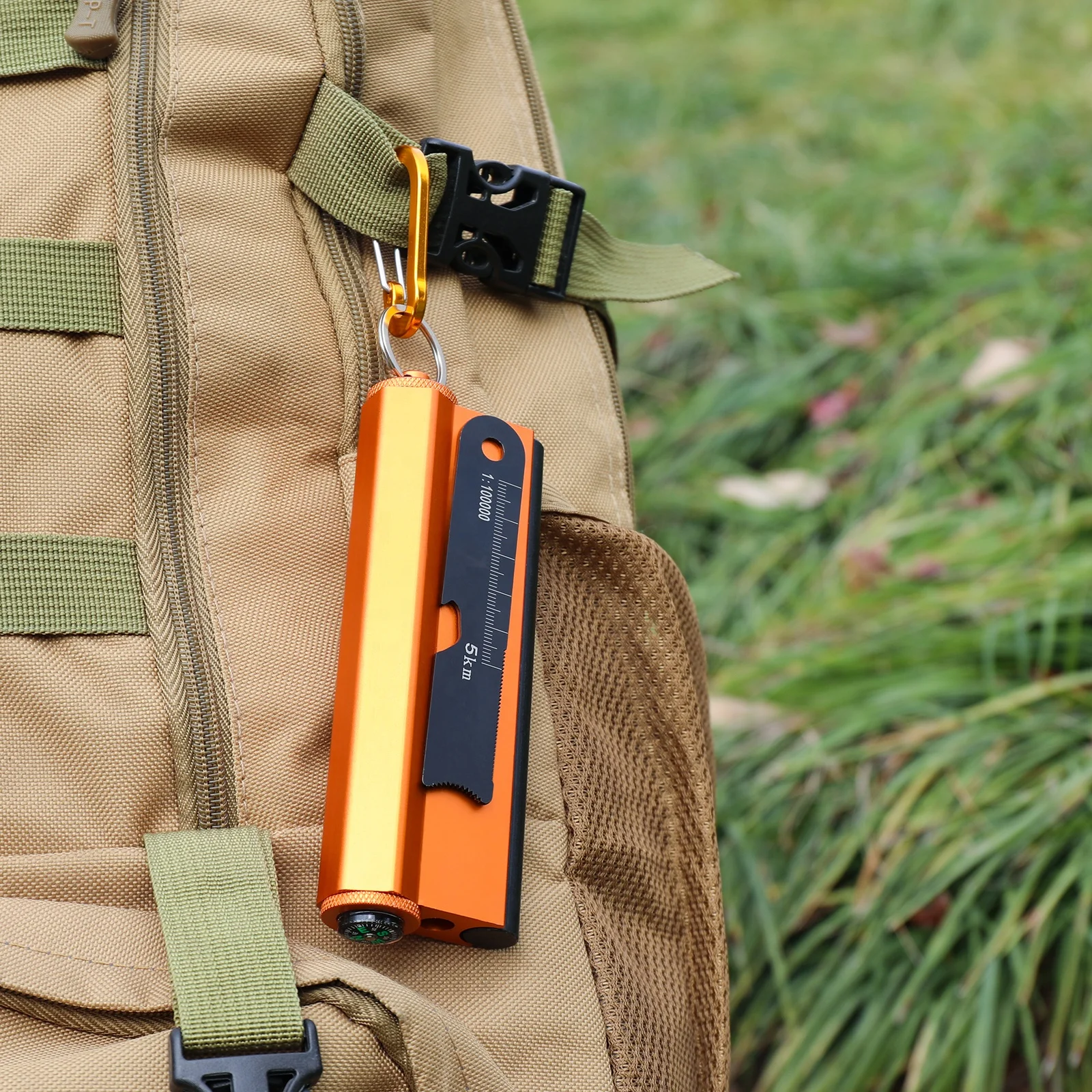 All-Weather Survival Torch Magnesium Ferro Rod Fire Starter Kit with Waterproof Capsule Tinder Wick Rope