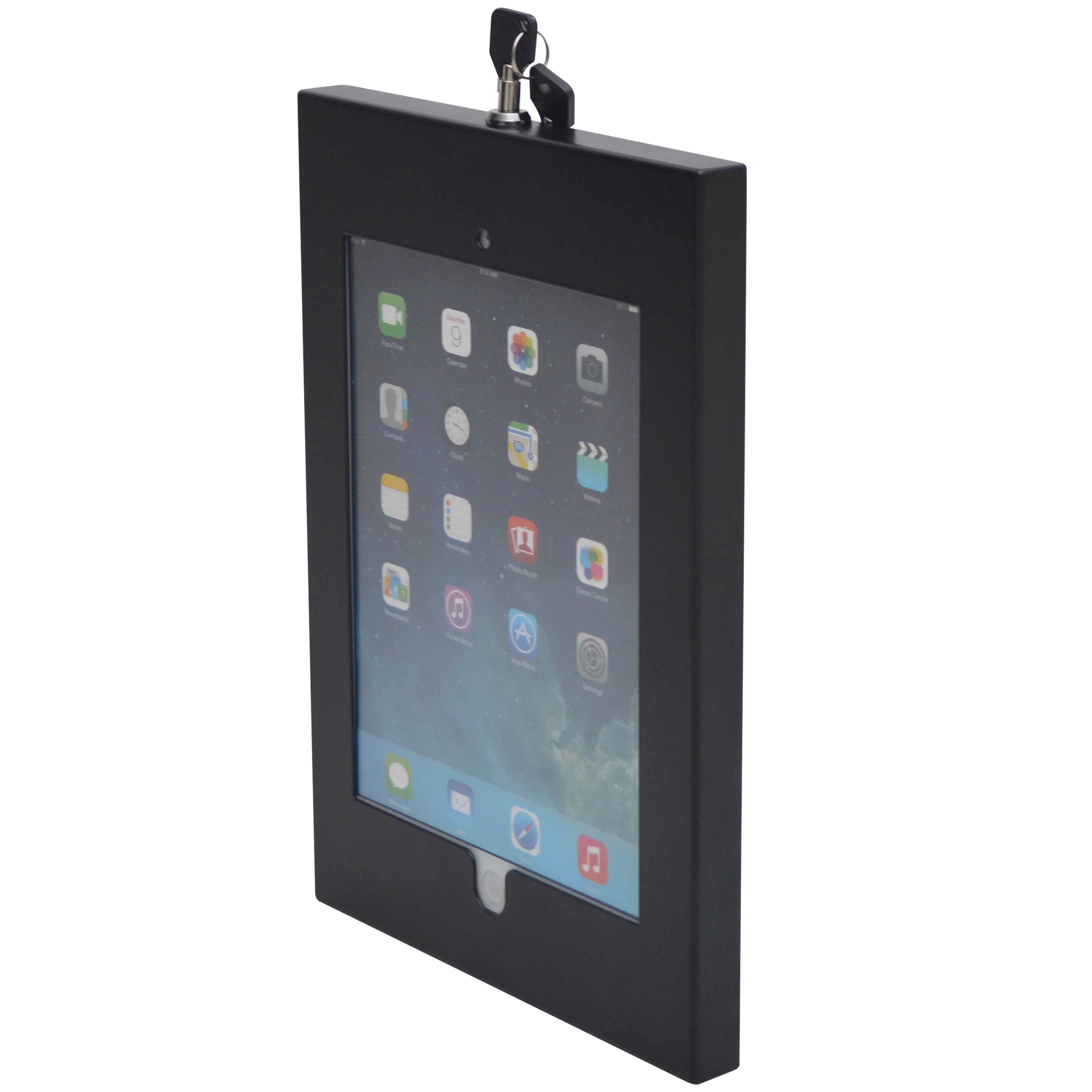 Metal anti theft tablet case with lock tablet enclosure 7 inch 10.1inch 13inch