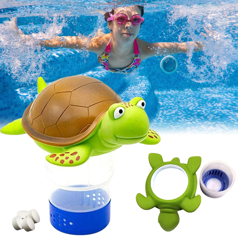 
Pool Chlorine Floater Swimming Pool Chlorinator Animal Pool Chlorine Dispenser Suitable for 3inch Tablet 