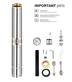 Submersible Borehole Ac Dc Brushless Deep Well Solar Water Pump For Agricultural Irrigation