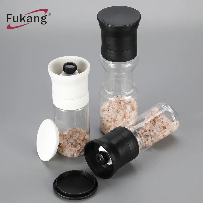 Пластиковая мельница для специй, Квадратная бутылка, пластиковая бутылка для приправ, бутылка для еды