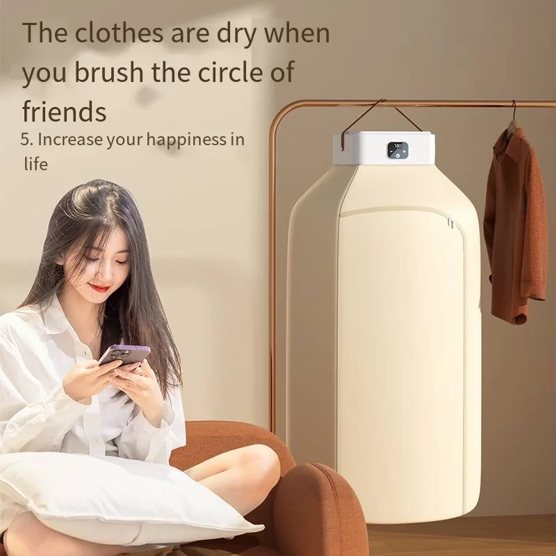 Best Seller Automatic Electric Portable Mini Compact Clothes Dryer Custom Logo Home Laundry Gas Heater Dryer Machine