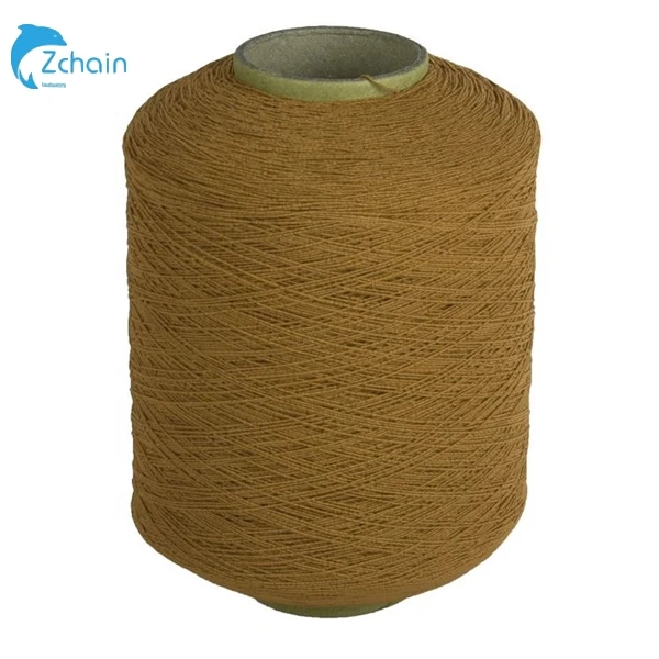 Free Sample Spandex Lycra Yarn Rubber Thread Factory Manufacture Elastic Polyester Rubber Covered Yarn For Socks
