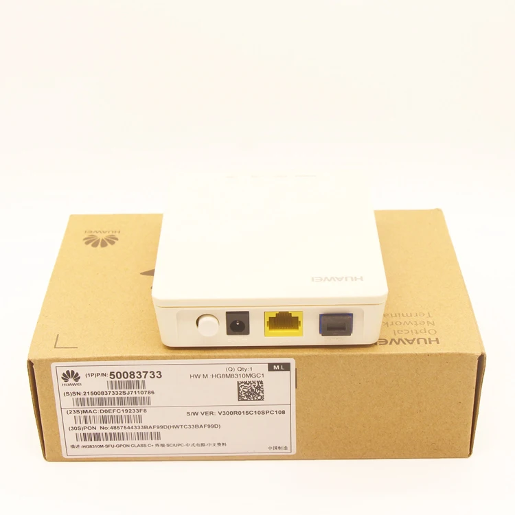  GPON Huawei HG8010 GE Однопортовый гигабитный порт Терминал EPON XPON FTTH ONT применим к режиму и английскому интерфейсу