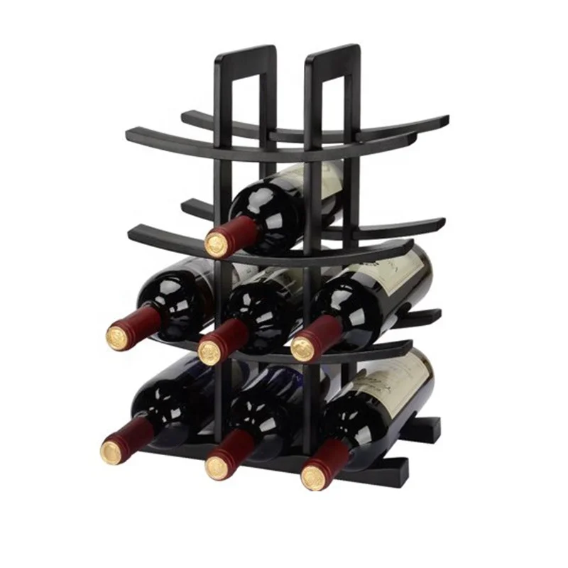 Оптовая продажа, новый дизайн, экструзия, бесплатный образец, натуральный твердый деревянный винный стеллаж