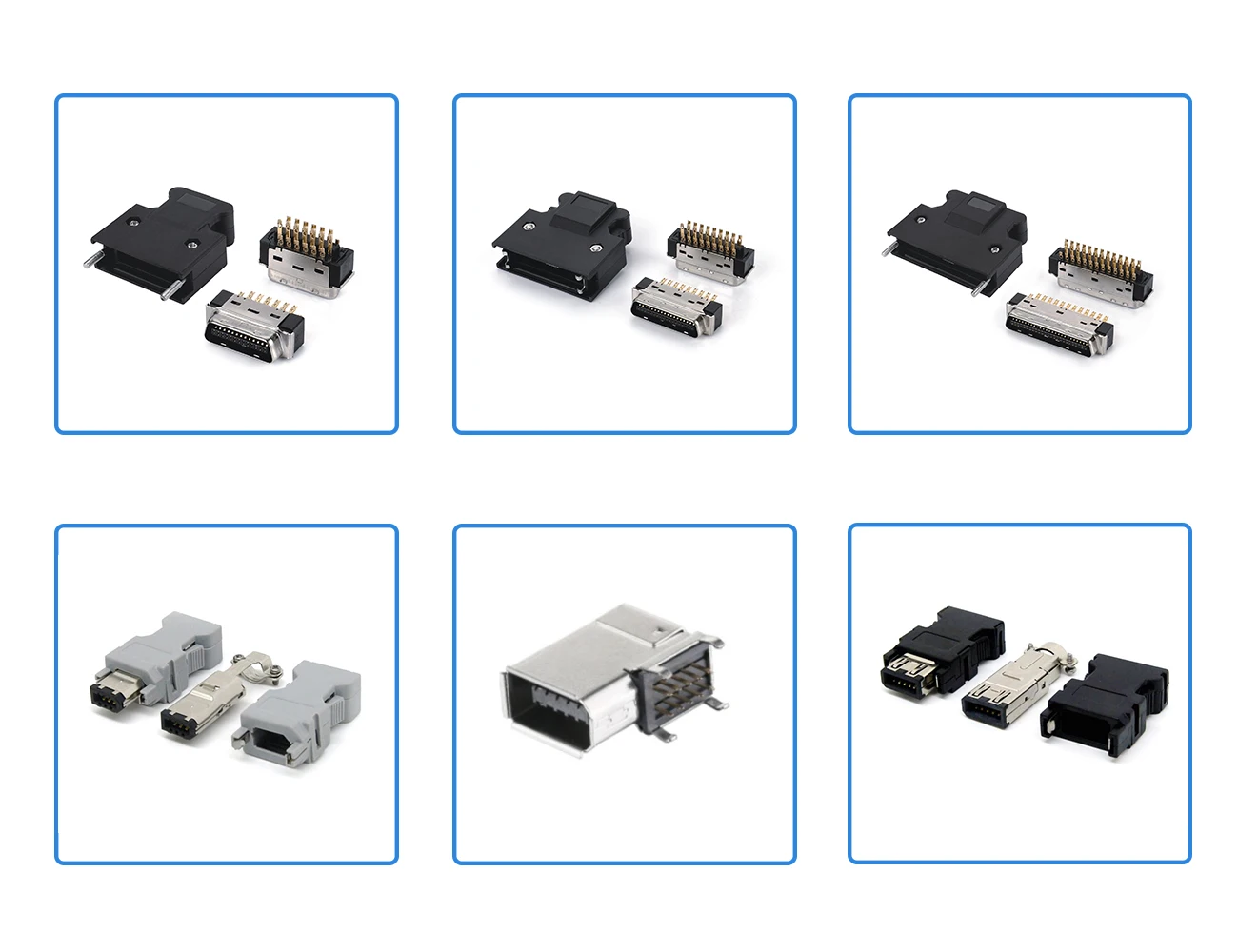 3M 50Pin 10350-52A0-008 10150- 3000PE 10150-3000PC  MR-J3CN1 SCSI 50Pin male  connector for servo motor