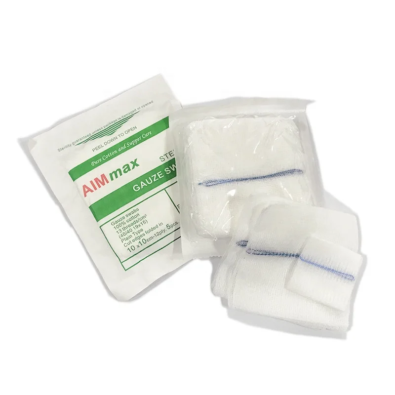 Non sterile woven gauze swab with x-ray non-woven gauze sponge