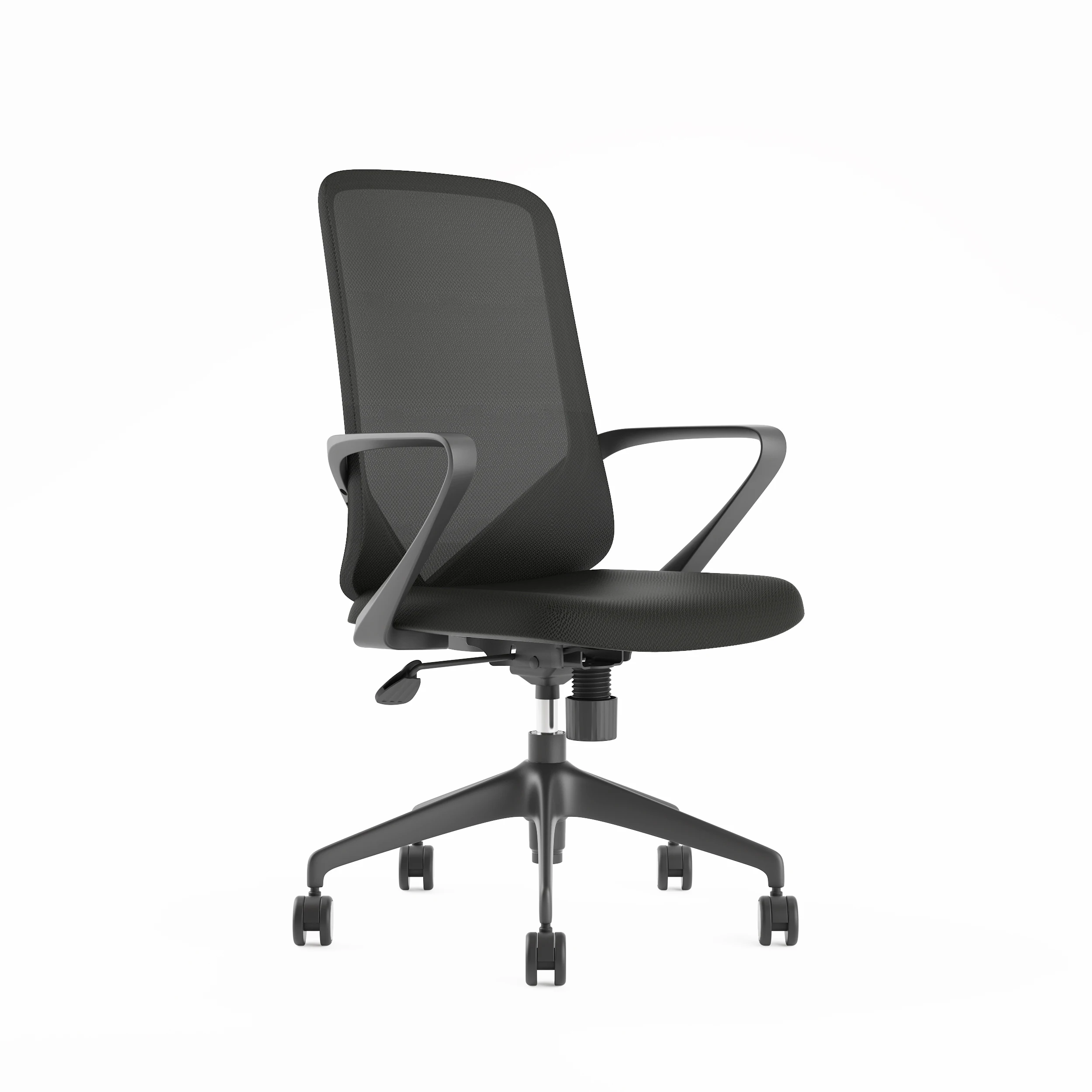 Adjustable 360 Rotation Work Chair Mesh Backrest Office Chair Back Frame Mute Aluminum Alloy Feet Ergonomic Office Mesh Chair