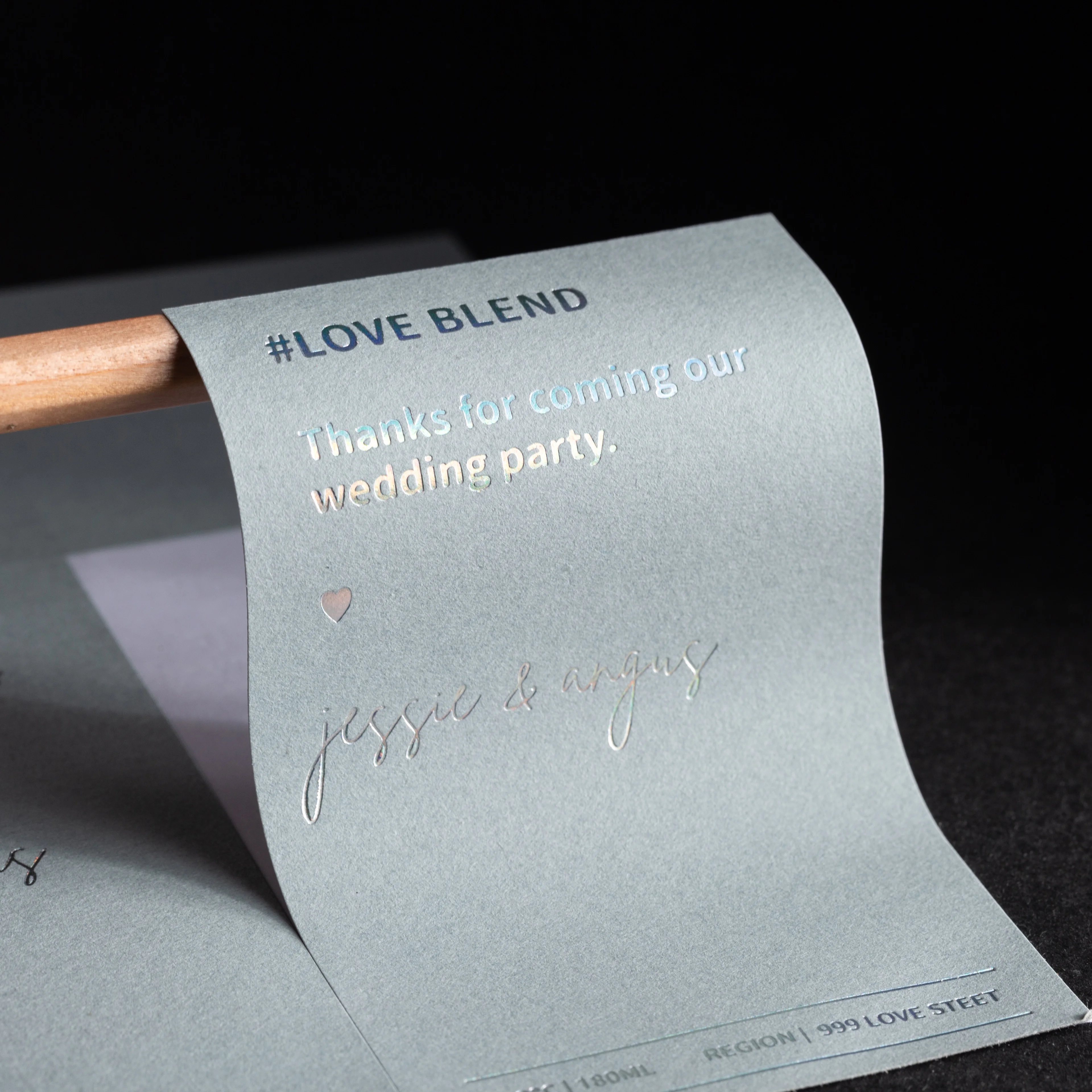 Factory luxury customized gray texture paper sticker 3d embossed logo self adhesive candle perfume labels