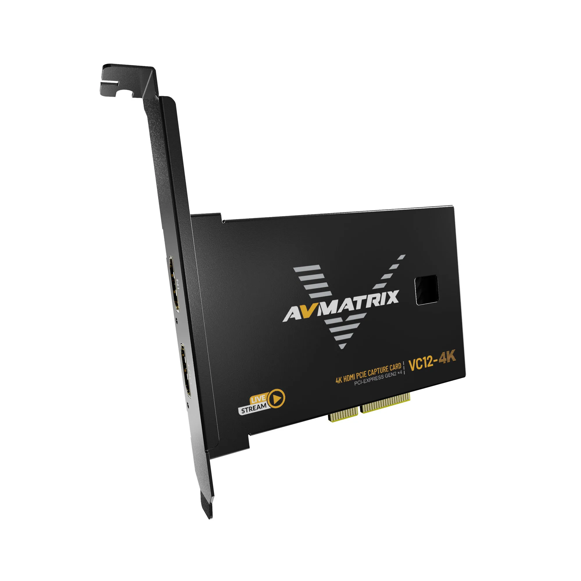 AVMATRIX VC12 4K PCIe Gaming Content Creating and Streaming HIgh Bandwidth Low Latency HDMI PassThrough PCIE Capture Card
