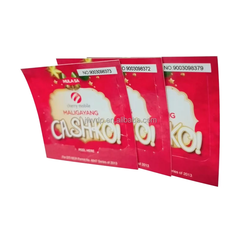 Лотерейный билет на заказ лотерейный с царапинами