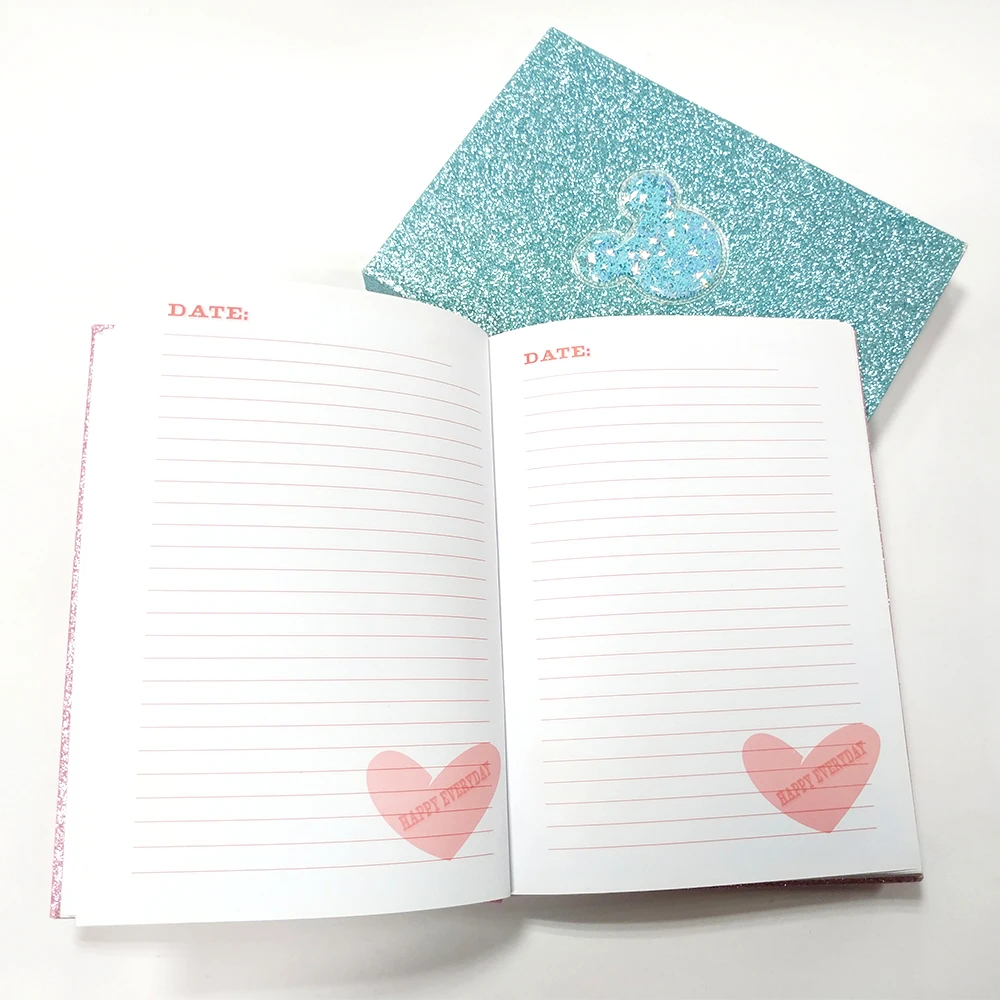 Canton Fair Blingbling Glitter Notebook, Glitter Cover Note book, Dairy Book