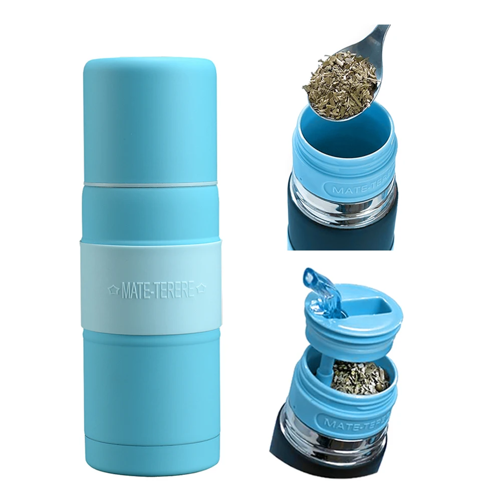 Fuboom Newest Upgrade Argentina Hot selling 500ml double wall Stainless steel Rubber painting Vacuum Yerba mate thermos bottle