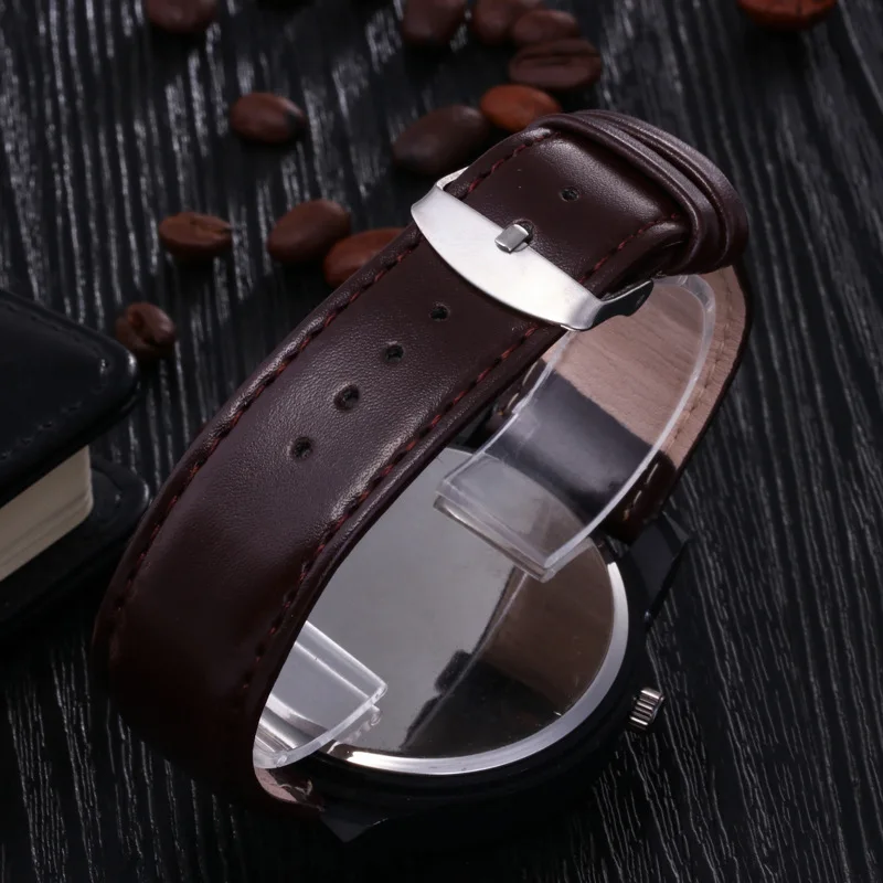 Fashion dual movement outdoor military compass watch waterproof belt quartz watch