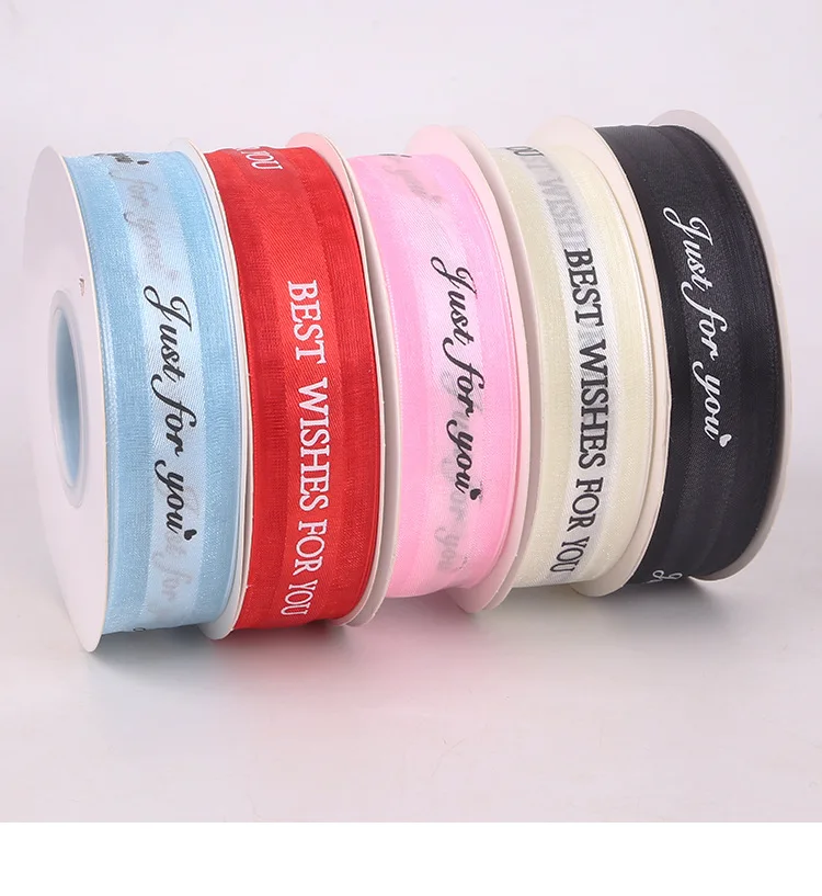 Customized 1 Inch Ribbons 50 Yard Spool for birthday Day Gift Wrapping Wedding Favor Cake Box Decoration and Handmade Crafts