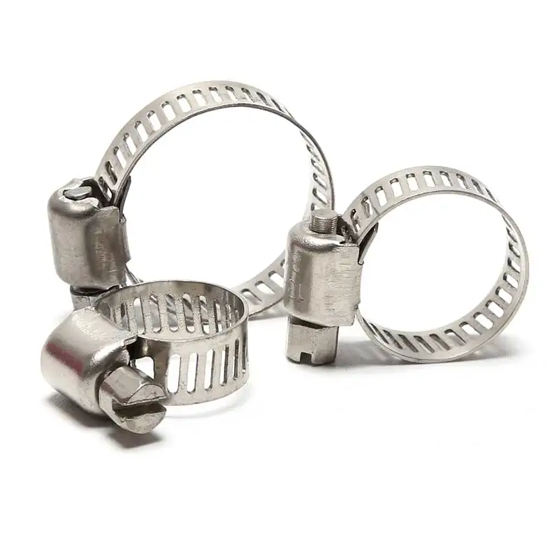 
Hose Clamp Water Pipe Clamps Worm Gear Clips 304 Stainless Steel Fuel Line Clamp Hose Clip 