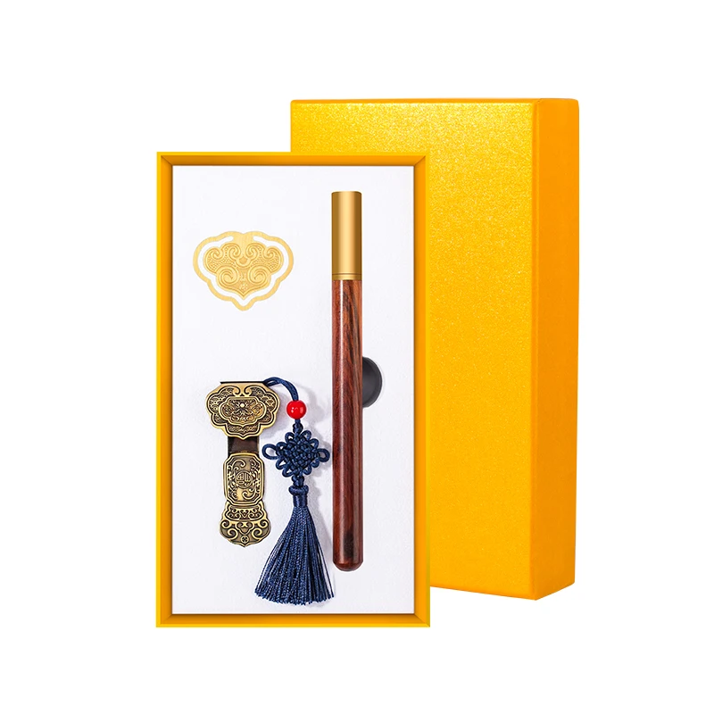 Auspicious Cloud Bookmark Ruyi Shape USB Flash Drive Pen giveaway gifts set business gift set with logo